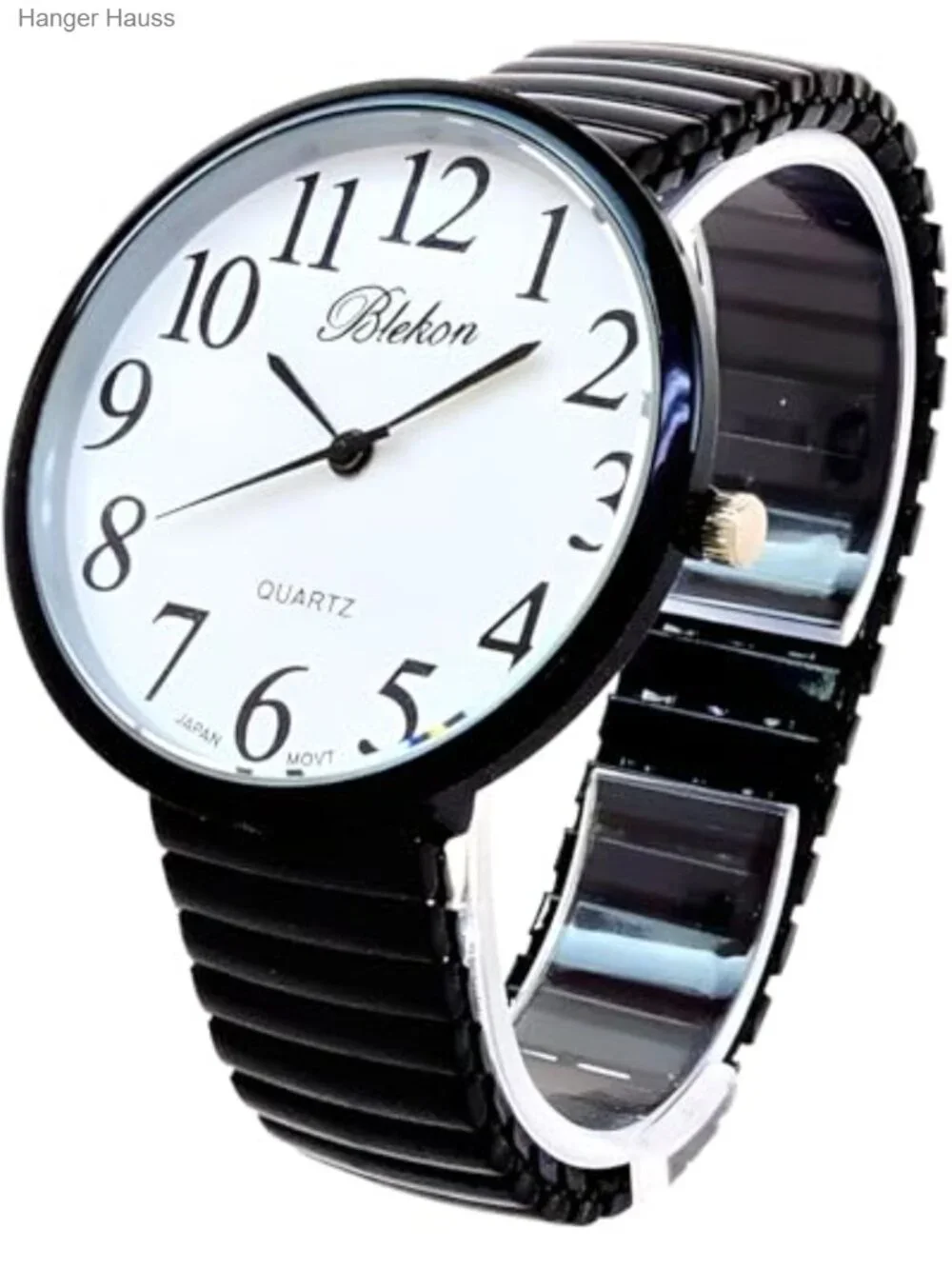 Men's Alloy Case Stainless Steel Band Quartz Analog Wrist Watch Easy Read